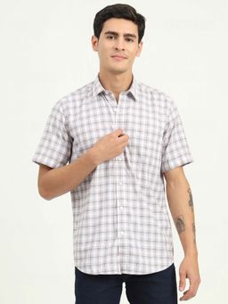 Greenfibre - Men Pink Checks Casual Shirt