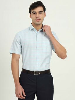 Greenfibre - Men Blue Stripes Formal Shirt