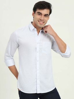 JadeBlue - Men Blue Printed Casual Shirt