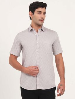 JadeBlue - Men Lavender Printed Casual Shirt