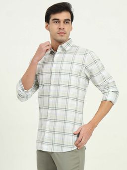 JadeBlue - Men Green Checks Casual Shirt