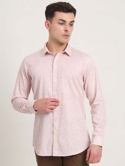 JadeBlue - Men Pink Printed Casual Shirt
