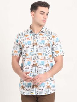 JadeBlue - Men Multi-Color Printed Casual Shirt