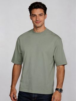 R&B - Grey Solid Mens Short Sleeves T-Shirt
