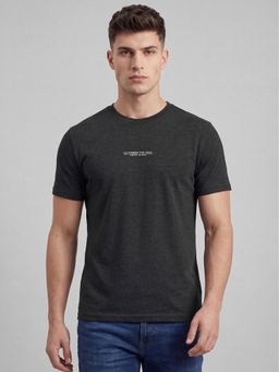 R&B - Dark Grey Printed Mens Short Sleeves T-Shirt