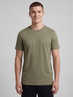 R&B - Green Solid Mens Short Sleeves T-Shirt