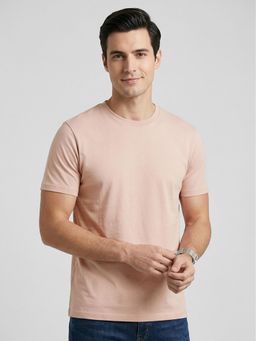 R&B - Pink Solid Mens Short Sleeves T-Shirt