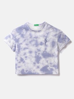 United Colors of Benetton - Cotton Tie And Dye Round Neck Girls T-shirts