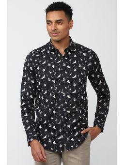 Simon Carter - Black Printed Shirt For Men