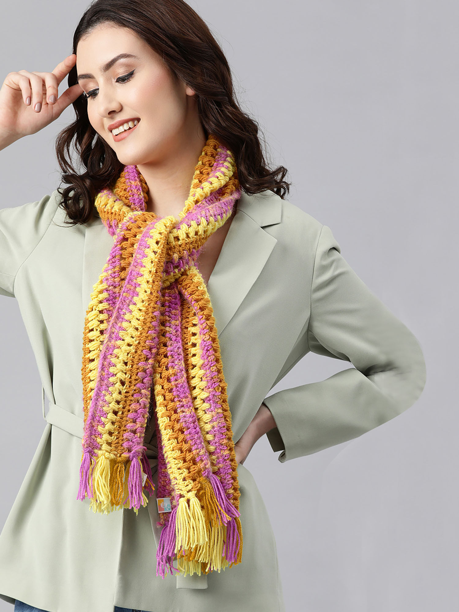 magic needles Scarf with Tassels-picture-14