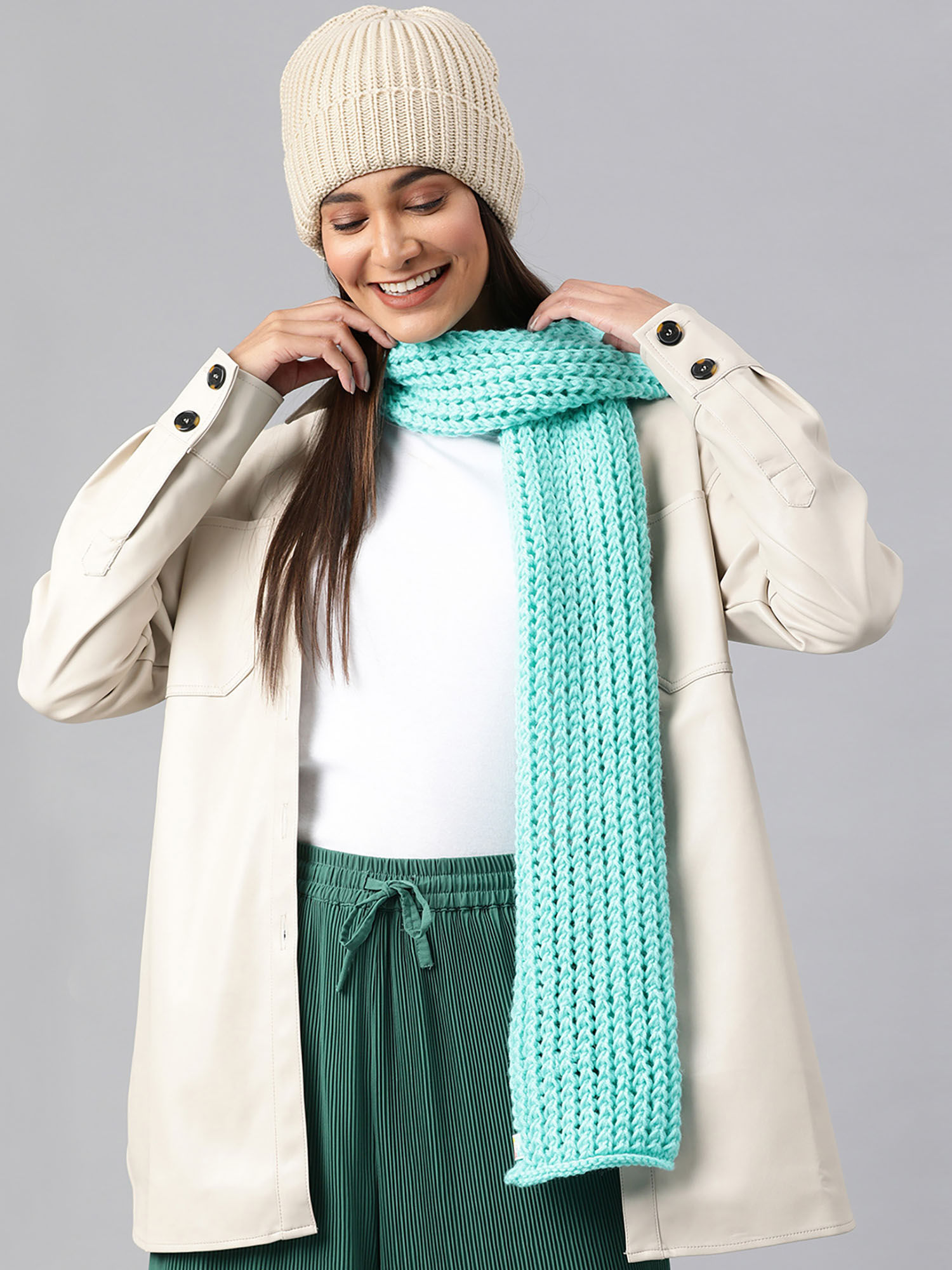 magic needles Scarf with Self Design-picture-12