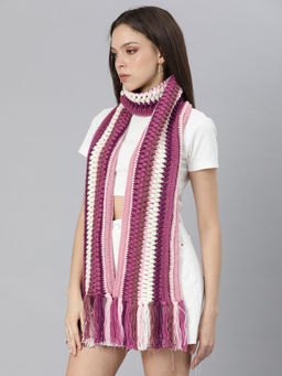 Magic Needles - Shades Of Pink Ice Scarf