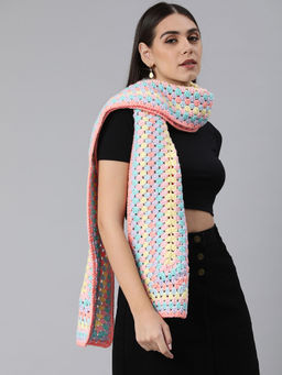 Magic Needles - Pastel Granny Square Stitch Scarf