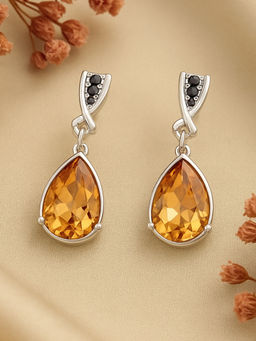 Estele - Classic Stone Teardrop Earrings|Lightweight Office & Daily Jewelry