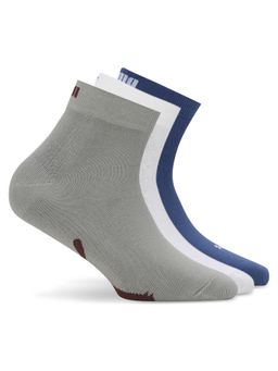 Puma - Unisex Multi-Color Solid Socks (Pack of 3)