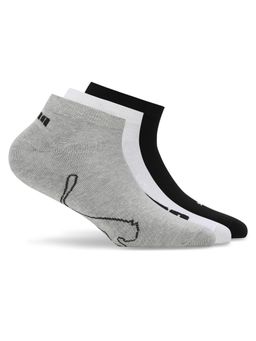 Puma - Unisex Multi-Color Solid Socks (Pack of 3)