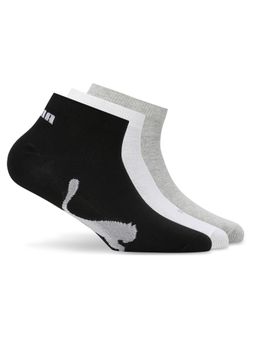 Puma - Unisex Multi-Color Solid Socks (Pack of 3)