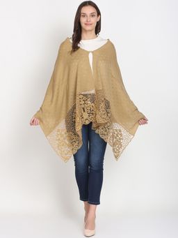 KnitStudio - Cream Floral Knitted Shawl