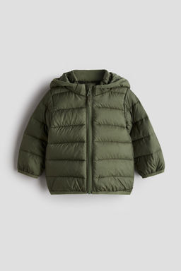 H&M - Boys Green Hooded Puffer Jacket
