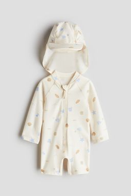 H&M - Boys White Upf 50 Sun Protection Set