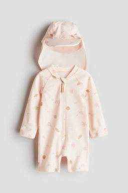 H&M - Boys Pink Upf 50 Sun Protection Set