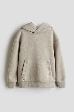 H&M - Boys Beige Brushed-Inside Hoodie