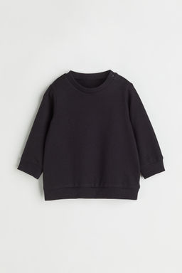 H&M - Boys Black Cotton Sweatshirt