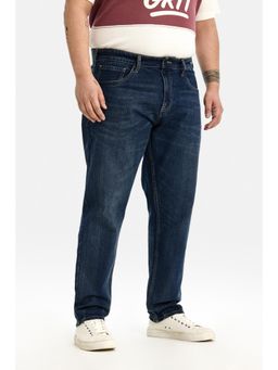 Snitch - Navy Blue Washed Slim Casual Jeans for Men