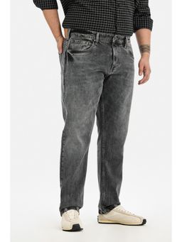 Snitch - Grey Washed Slim Casual Jeans for Men