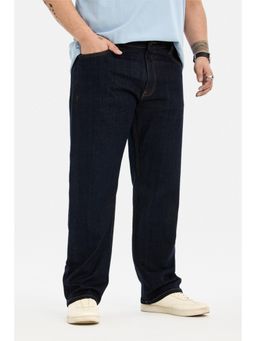Snitch - Navy Blue Denim Relaxed Casual Jeans for Men