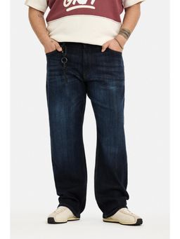 Snitch - Dark Blue Denim Relaxed Casual Jeans for Men