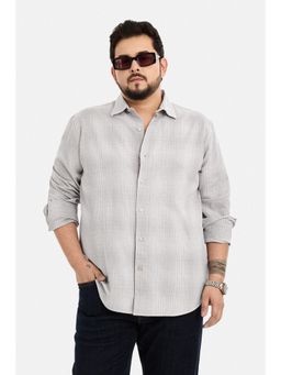 Snitch - Sand Checks Full Sleeves Regular Casual Shirt for Men