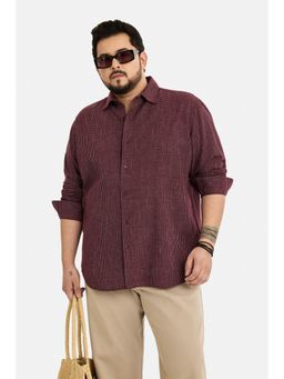 Snitch - Maroon Checks Full Sleeves Regular Casual Shirt for Men