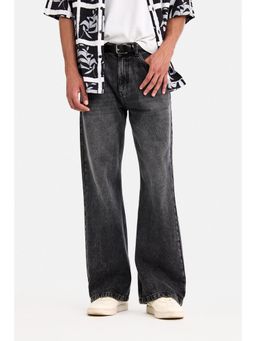 Snitch - Black Light Distressed Flared Casual Jeans for Men