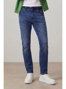 Snitch - Blue Denim Slim Casual Jeans for Men