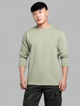 ROOKIES - Fern Green Full Sleeves Round Neck T-Shirt