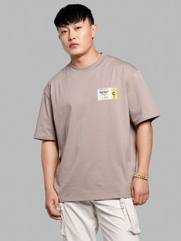 ROOKIES - Sand Half Sleeves Oversize T-Shirt