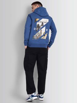 DCYPHR - Retro Cityscape Hoodie - Blue