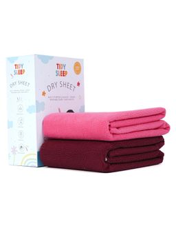 TIDY SLEEP - Baby Multi-Color Dry Sheet Waterproof & Reusable Bed Protector (Pack of 2)