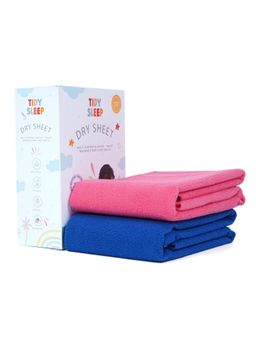 TIDY SLEEP - Baby Multi-Color Dry Sheet Waterproof & Reusable Bed Protector (Pack of 2)