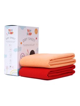TIDY SLEEP - Baby Multi-Color Dry Sheet Waterproof & Reusable Bed Protector (Pack of 2)