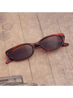 TED SMITH - Womens Polarized UV Protection Brown Lens Multi-Color Cat-Eye Sunglasses