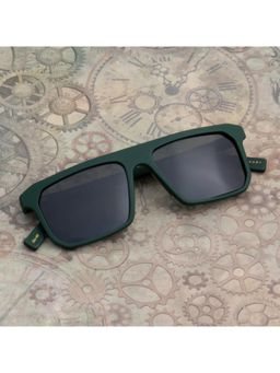 TED SMITH - Unisex Polarized UV Protection Green Lens Green Square Sunglasses
