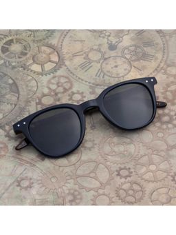 TED SMITH - Unisex Polarized UV Protection Green Lens Blue Wayfarer Sunglasses