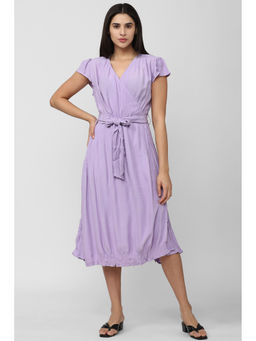 Van Heusen - Women Purple Solid Casual Dress