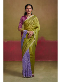 Dressfolk - Handwoven Magenta Chanderi Silk Stitched Blouse