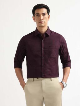 Arrow - Men's Self Design Geometric Auto Press Flx Shirt