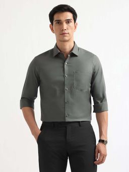Arrow - Men's Herringbone Manhattan Slim Fit Auto Press Shirt