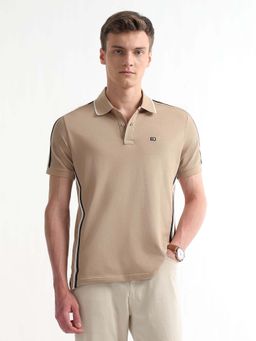 Arrow Sports - Men's Solid Regular Fit Polo T-Shirt