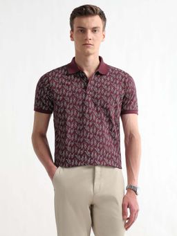 Arrow Sports - Men's Tropical Printed Playful Minimalism Polo T-Shirt